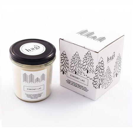 Hagi − Zimowy las, świeca sojowa − 230 g