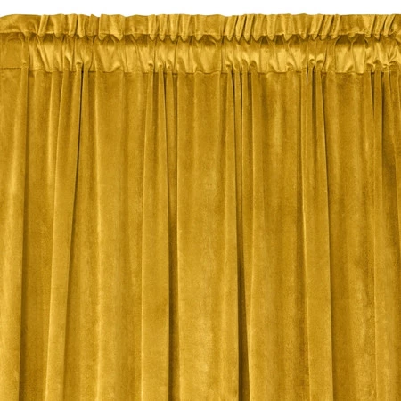 ZASŁONA GOTOWA D91 ROSA NA TAŚMIE 135 X 300 CM MUSZTARDOWY