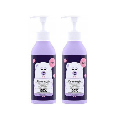 Zestaw: 2x Yope - Ultradelikatny szampon do mycia wrażliwej skóry dzieci 300ml