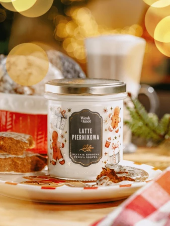 Woskiknot świeca sojowa Piernikowa Latte 300ml