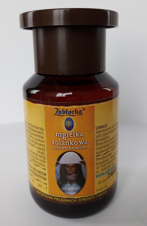 Zabłocka Mgiełka Solankowa jodowo-bromowa do inhalacji 200ml Solanka zdowotna jodowo-bromowa w płynie do inhalacji, nawilżaczy i płukania gardła