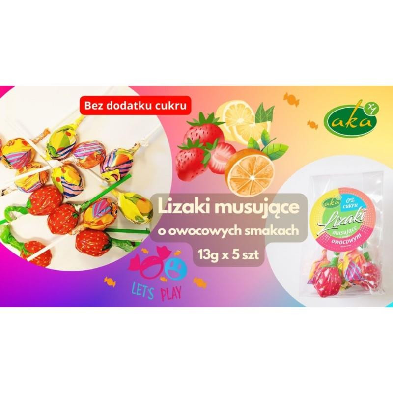 Aka Lizaki Musujące o smaku owocowym 5x13 g - Nabea.pl