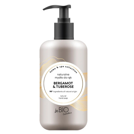 beBIO Naturalne mydło do rąk w płynie Home & Spa Collection Bergamot & Tuberose 300 ml