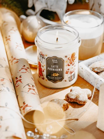 Woskiknot świeca sojowa Piernikowa Latte 300ml