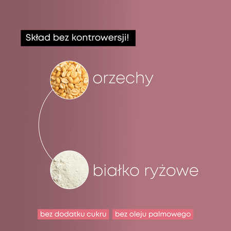 SUPERSONIC Krem orzechowy crunchy smak biała czekolada z kawałkami orzeszków (low-carb) 250g