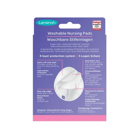 Lansinoh, Wkładki laktacyjne wielorazowego użytku, 4 szt.