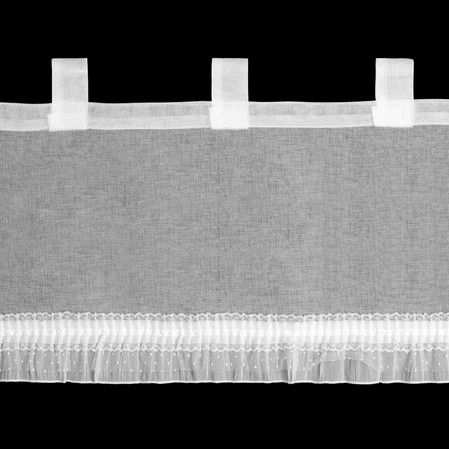 FIRANA GOTOWA MARY NA SZELKACH 60 X 150 CM BIAŁY