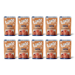 Zestaw 10x WOW CAT Huhn Lachs - kurczak z łososiem dla dorosłych kotów (125g)