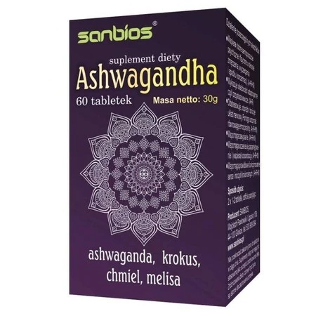 SANBIOS Ashwagandha 60 tabl.