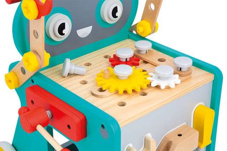 Janod Wózek warsztat magnetyczny z narzędziami Robot Brico ‘Kids 18m+