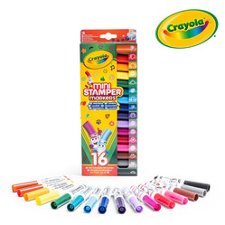 Crayola Flamastry ze stempelkami markery do stempli mini Emoji 16szt.