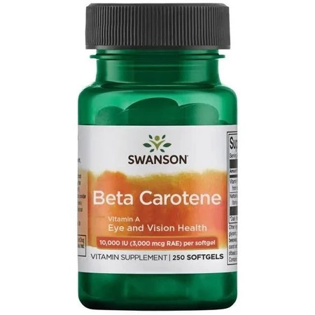 SWANSON Beta Carotene 10.000IU - Beta Karoten (250 kaps.)