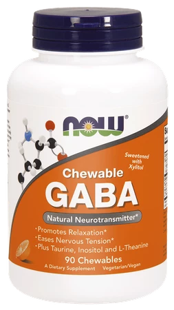 Now Foods GABA 250MG 90 tabletek do ssania