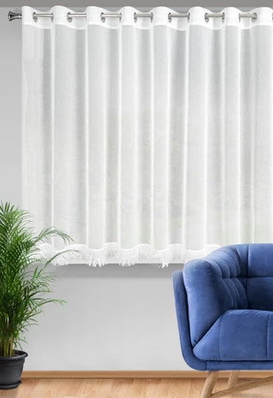 FIRANA GOTOWA ROXANA 350 X 145 CM BIAŁY