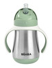 Beaba Bidon niekapek ze słomką termiczny 250 ml Sage green