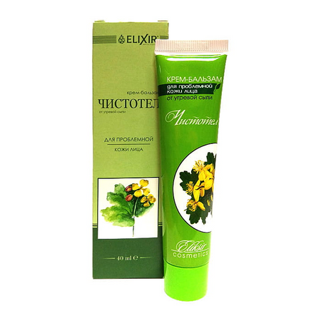  ELIXIR Krem z glistnikiem do cery tłustej, trądzikowej 40ml (Ukraina)