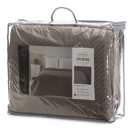 NARZUTA LEN 3 220 X 240 CM POPIELATY