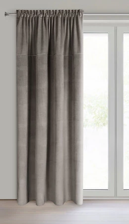 ZASŁONA GOTOWA MILO NA TAŚMIE 140 X 300 CM POPIELATY