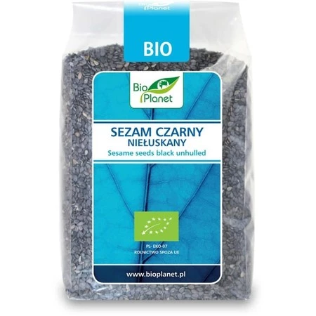 BIO PLANET Sezam czarny niełuskany BIO 400g