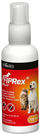 FIPREX Spray 100ml na kleszcze pchły u kota psa