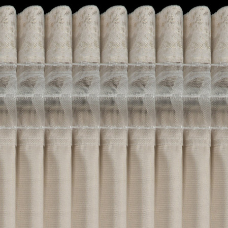 Zasłona 135x270 Avena beżowa szampańska gotowa na taśmie