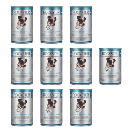 Zestaw 10x Rockster A fisherman's dream - BIO łosoś, kalmary i małże (400 g)
