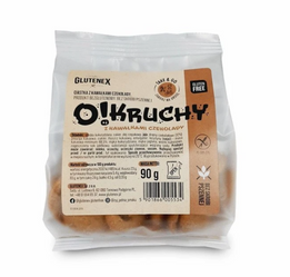 GLUTENEX CIASTKA Z CZEKOLADĄ BEZGLUTENOWE O!KRUCHY 90 g