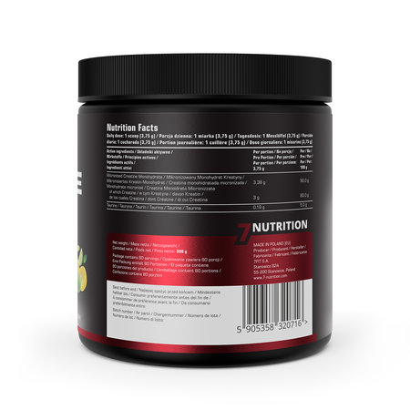 7Nutrition Creatine Monohydrate 300g Lemon-Lime