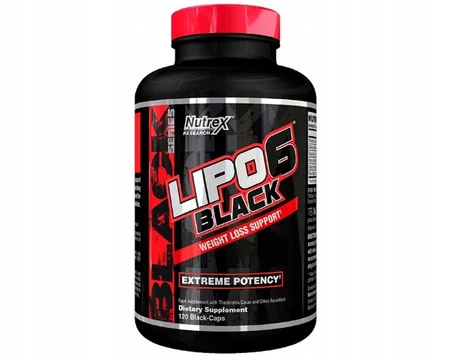 NUTREX LIPO-6 BLACK WEIGHT LOSS SUPPORT  Spalacz tłuszczu 120 kaps.
