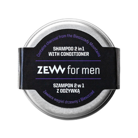 Szampon 2w1 z odżywką z węglem drzewnym z Bieszczad 15ml