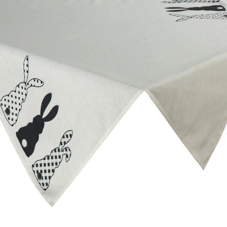 Obrus Wiosna 85 x 85 cm, Czarny