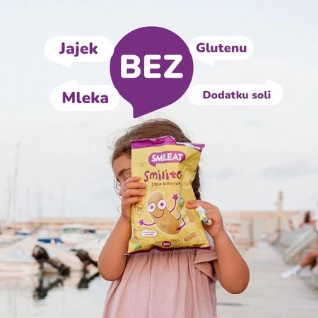 Smileat, BIO Smilitos, Chrupki kukurydziane z oliwą z oliwek z pierwszego tłoczenia 8m+, 38g