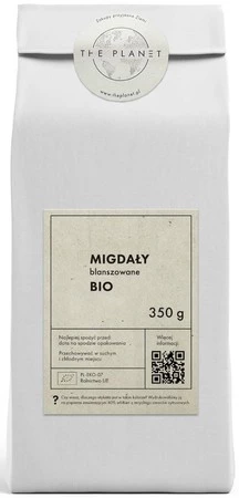 MIGDAŁY BLANSZOWANE BIO 350 g - THE PLANET