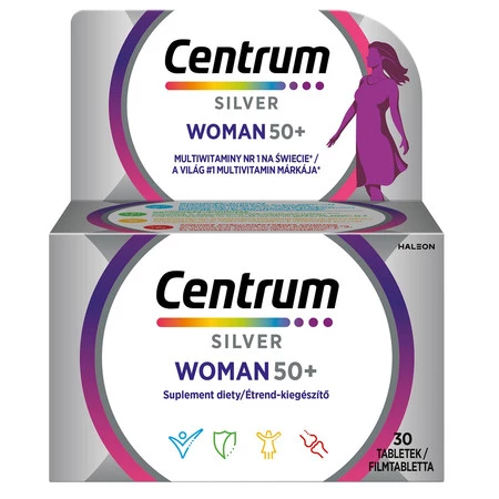 Silver Woman 50+ multiwitaminy dla kobiet suplement diety 30 tabl.