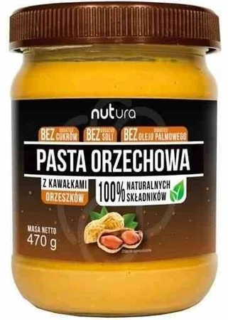 Pasta orzechowa z kawałkami orzeszków 470 g