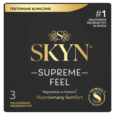 Supreme Feel cienkie nielatektowe prezerwatywy 3szt.