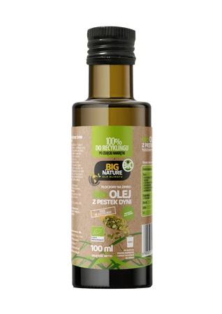 Olej z pestek dyni BIO tłoczony na zimno 100ml
