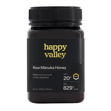 HAPPY VALLEY Miód Manuka UMF 20+ (MG 829+) 500g