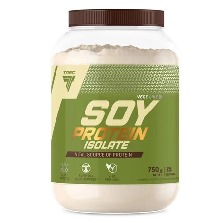 TREC Soy Protein Isolate Odżywka białkowa Izolat 750g smak vanilla