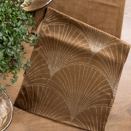 OBRUS BLINK 14 35 X 220 CM BRĄZOWY