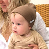 Lodger Czapeczka bawełniana brązowa Ciumbelle Beige 6-12 m