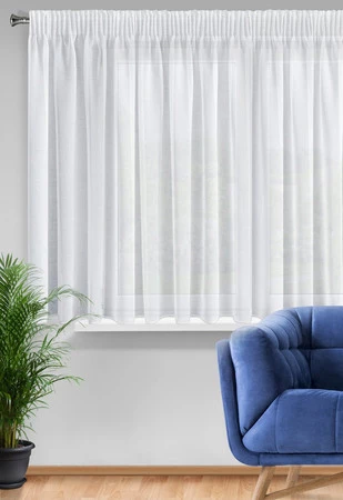 FIRANA GOTOWA LANA NA TAŚMIE 350 X 150 CM BIAŁY