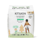 Kit and Kin, Biodegradowalne Pieluchomajtki Nappy Pants 5 (12-17kg), Zebra/Lion, 20 szt.