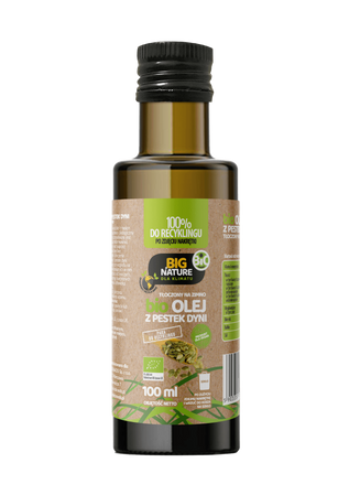 Olej z pestek dyni BIO tłoczony na zimno 100ml