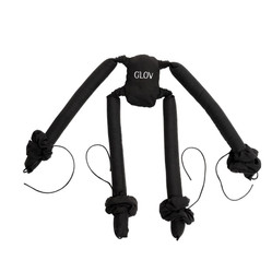 CoolCurl Spider Set wałki do kręcenia włosów na zimno do włosów długiej i średniej długości Black 4szt