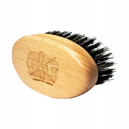 Wooden Beard Brush drewniana szczotka do brody z naturalnego włosia Mała Jasna