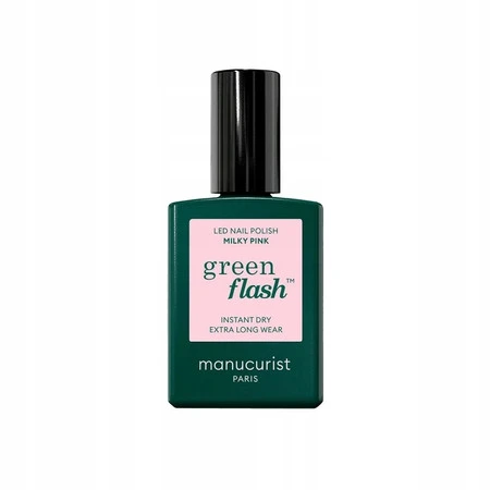 Green Flash Nail Polish lakier do paznokci Milky Pink 15ml
