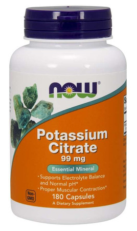 Cytrynian Potasu 99 mg (180 kaps.)