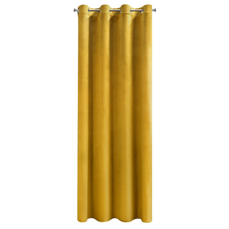ZASŁONA GOTOWA MELANIE 140 X 250 CM MUSZTARDOWY