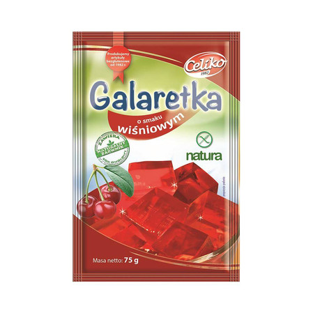  Galaretka o smaku wiśniowym bezglutenowa 75 g